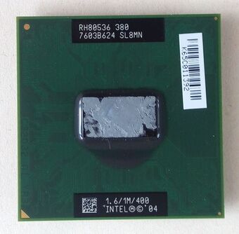 SL8MN Intel® Celeron® M Processor 380 (1M Cache, 1.60 GHz, 400 MHz FSB) МИКРОПРОЦЕССОР